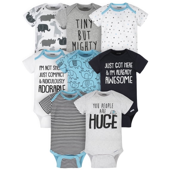 Onesies Brand Baby Neutral Bodysuits, 8-Pack, Sizes Newborn - 12 Months