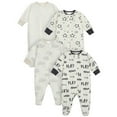 thumbnail image 1 of Onesies Brand Gender Neutral Sleep 'n Plays Footed Pajamas, 4-Pack, Sizes Newborn - 6/9 Months, 1 of 8