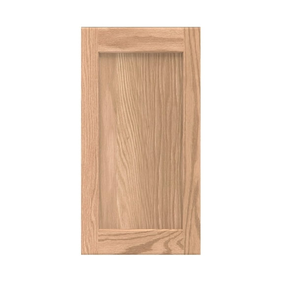 Onestock 17.75W x 23H Unfinished Cabinet Door Replacement, Shaker Style - Oak