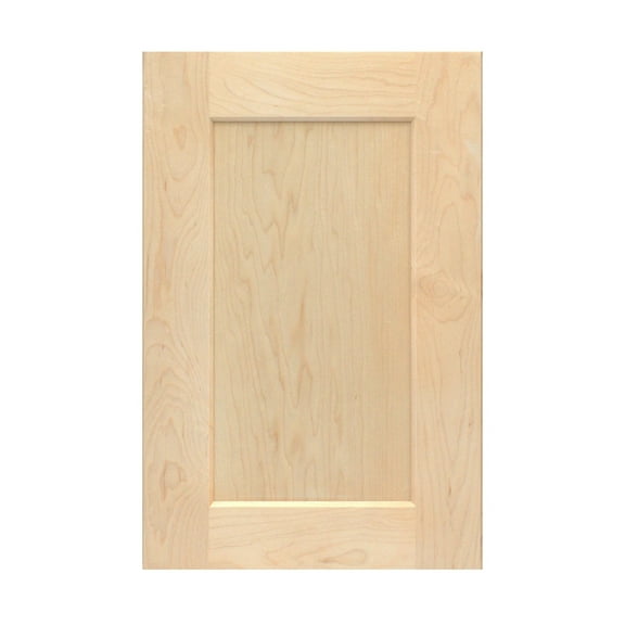 Onestock Unfinished Maple Kitchen Cabinet Door Replacement, Shaker - 17.75W x 29H