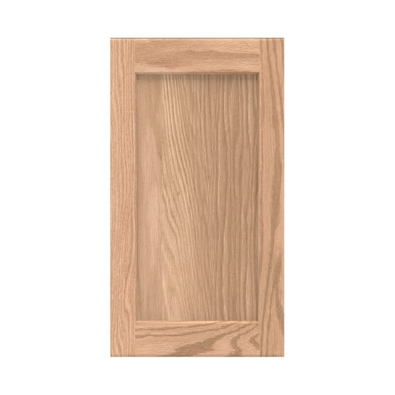 ONESTOCK 11 x 18 Unfinished Oak Kitchen Cabinet Door Replacement, Shaker Style 18H x 11W