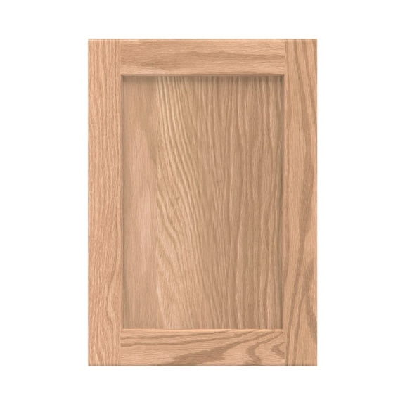 Onestock Unfinished Oak Kitchen Cabinet Door Replacement, Shaker Style - 12W x 18H