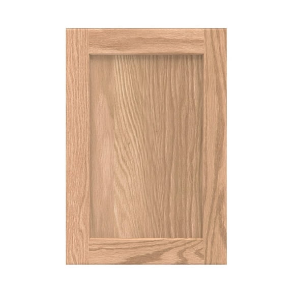 Onestock Unfinished Oak Kitchen Cabinet Door Replacement, Shaker Style - 17.5W x 22.5H