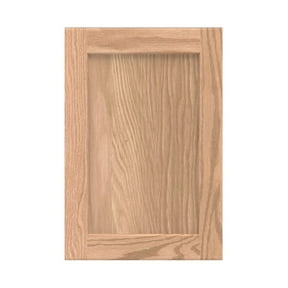 Onestock Unfinished Oak Kitchen Cabinet Door Replacement, Shaker Style - 17.5W x 22.5H