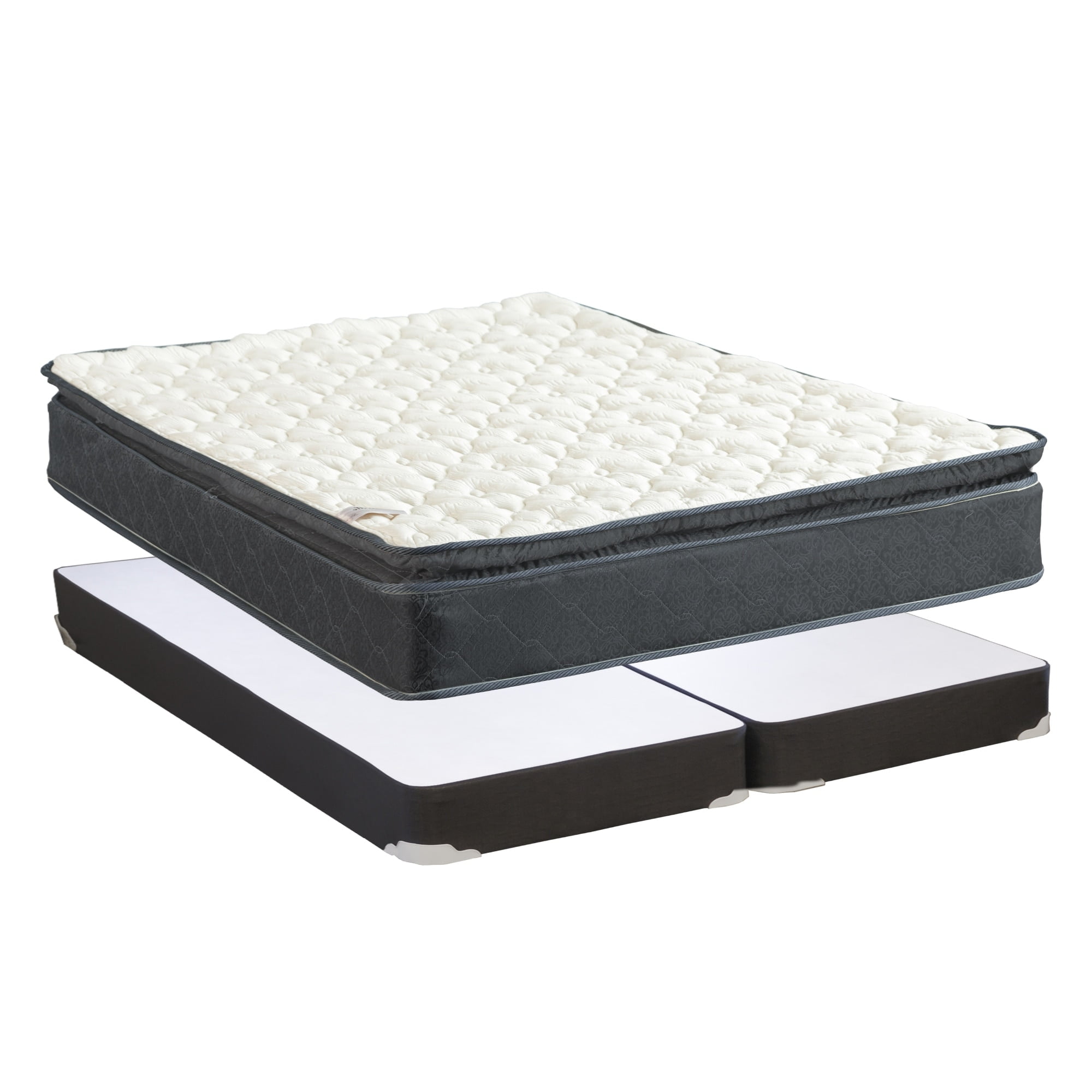 Onetan  ,  10-Inch Medium Pillow Top Pocket Coil rolled Mattress Split Low Profile Twin
