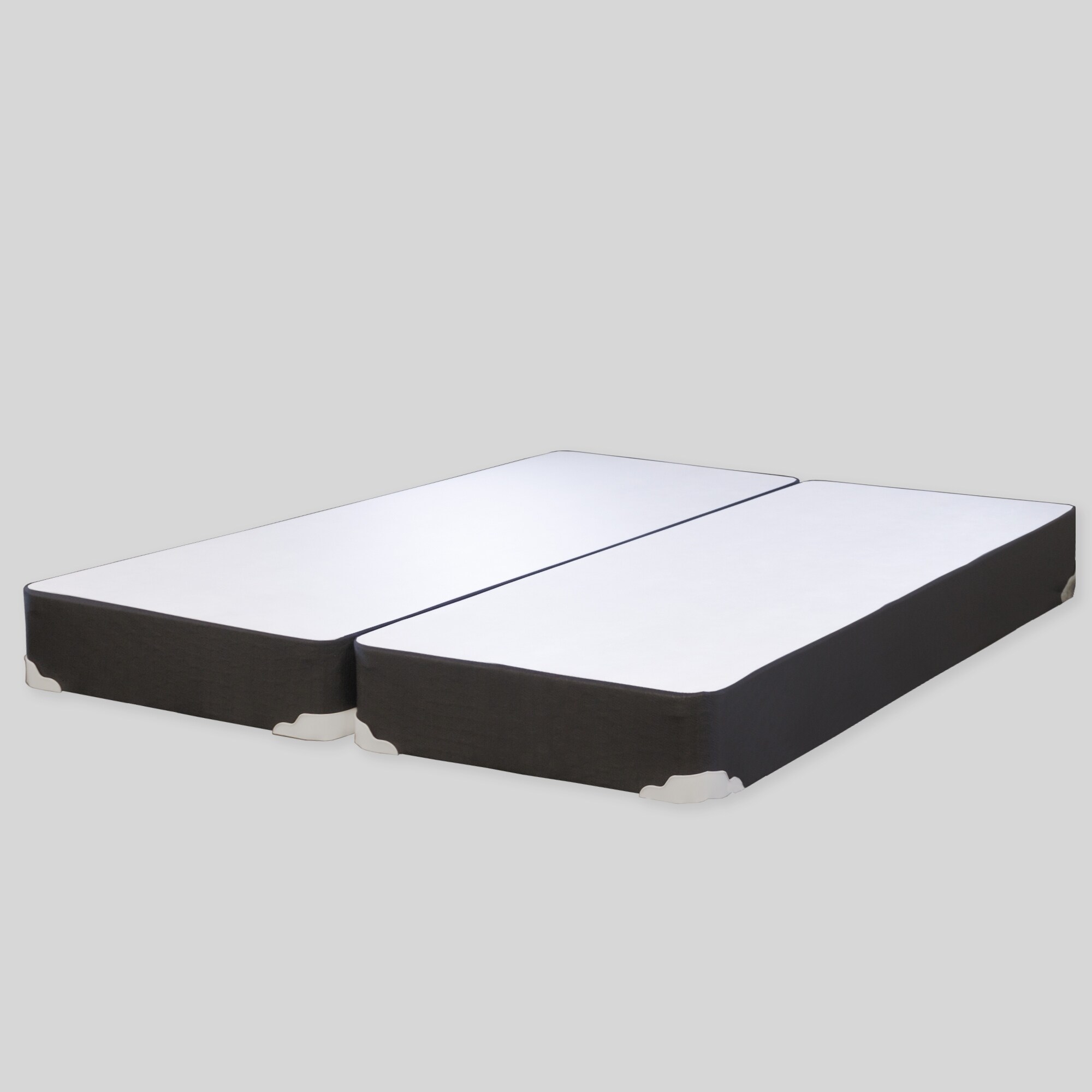 8Inch Wooden Box Spring, Low Profile Split Bed Foundation Ideal