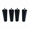 thumbnail image 1 of Onetan Round Solid Plastic Furniture Legs 5 inch high for Bed, Sofa, Couch, Chair Ottoman, Loveseat, Coffe, Table, Cabinet Set of 4, 1 of 5