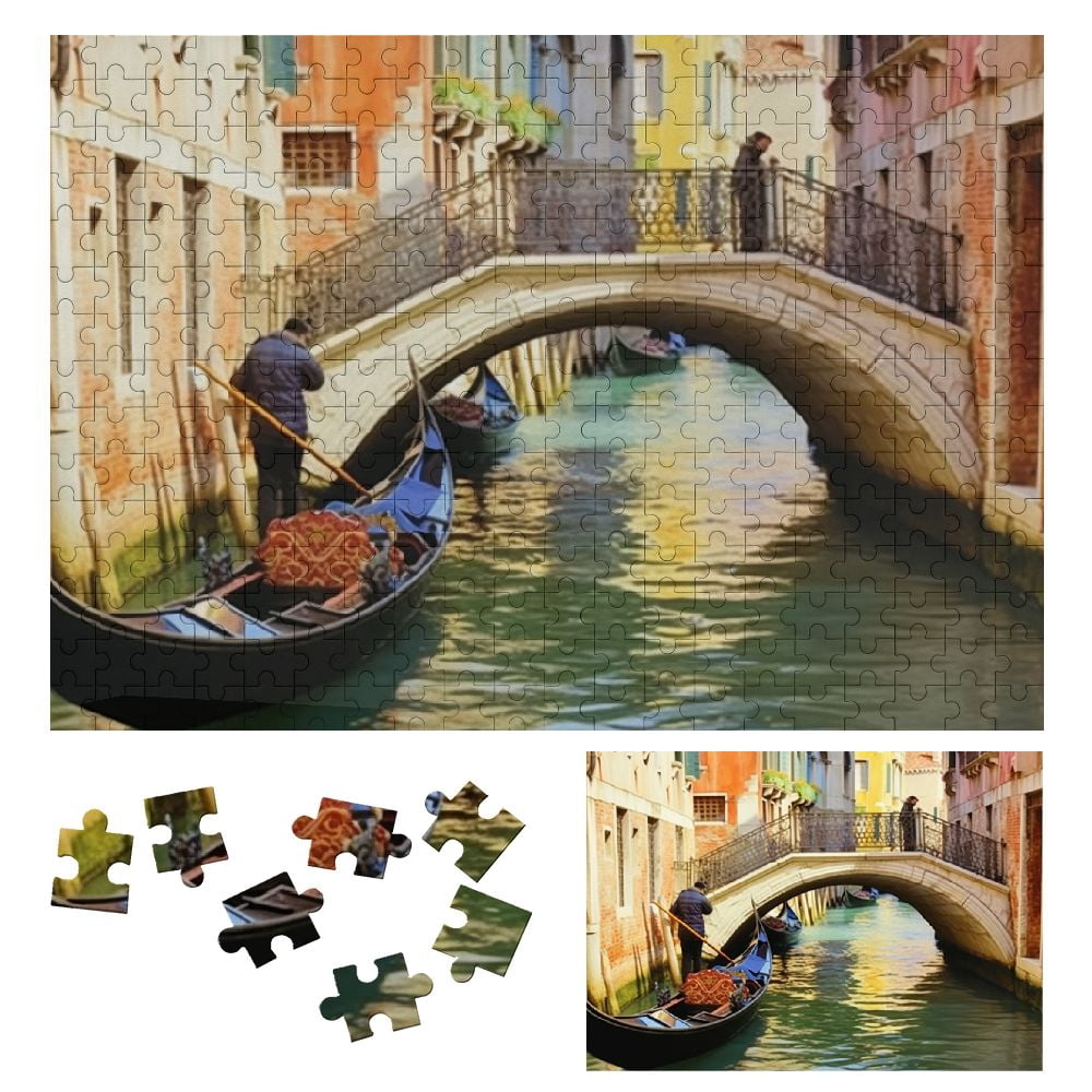 Onetech Gondola Boats Wooden Jigsaw Puzzle for Adults and Kids ...