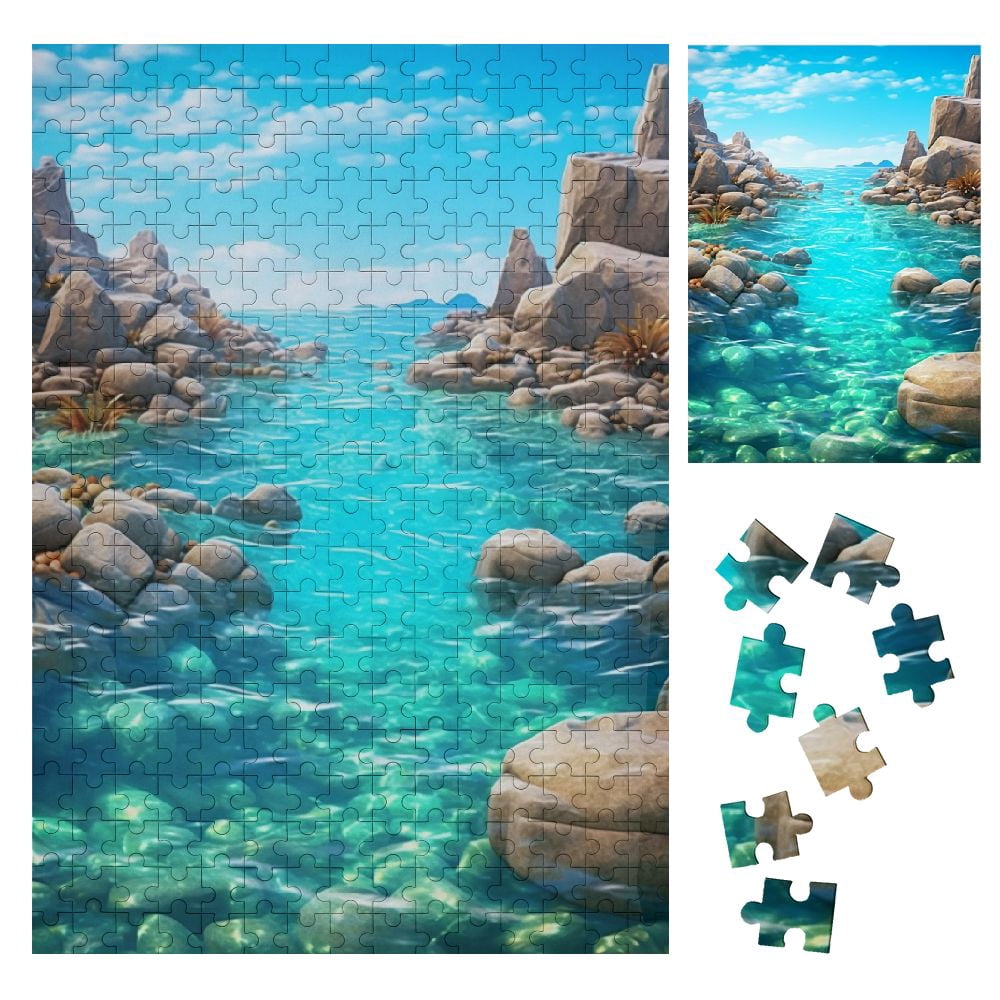 Onetech Wooden Jigsaw Puzzle Vertical Sea View Theme Relaxing Home ...