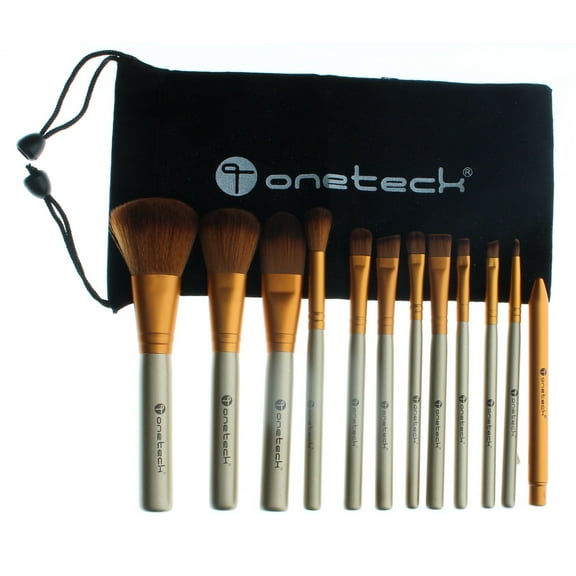 Oneteck Cosmetic Make-Up Brush Set, 12 Pieces