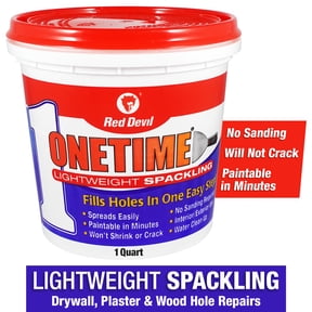 Red Devil ONETIME 32 oz Lightweight Spackling, Premixed Wall Filler, Single Pack