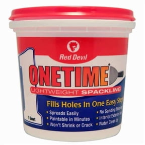 Red Devil ONETIME 32 oz Lightweight Spackling, Premixed Wall Filler, Single Pack