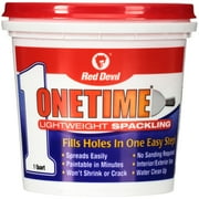 Red Devil ONETIME 32 oz Lightweight Spackling, Premixed Wall Filler, Single Pack