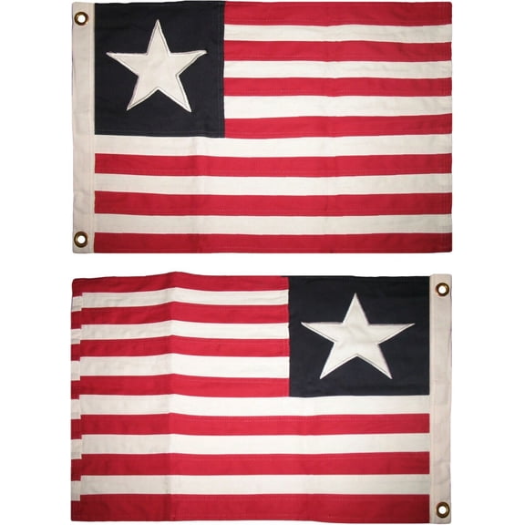 16x24 Embroidered 100% Cotton Florida Secession Texas Navy Flag 16"x24" W/ Clips