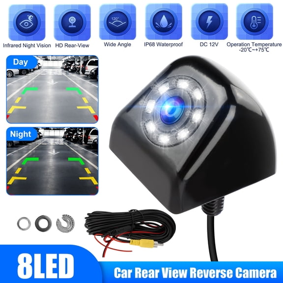 170 CMOS Car Rear View Backup Camera Reverse HD Night Vision Waterproof Cam Kit
