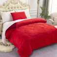 thumbnail image 2 of Queen Luxe Micromink Sherpa Dekbed Set 3-delige Ultra Zachte Pluche Alternatief 2 of 12