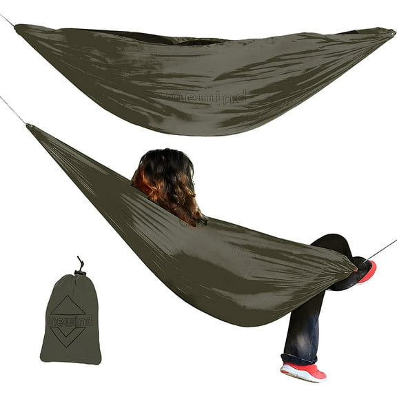 Onewind Gear Hammock, Portable Mini Sling Hammock, OD Green, 63"x 55"