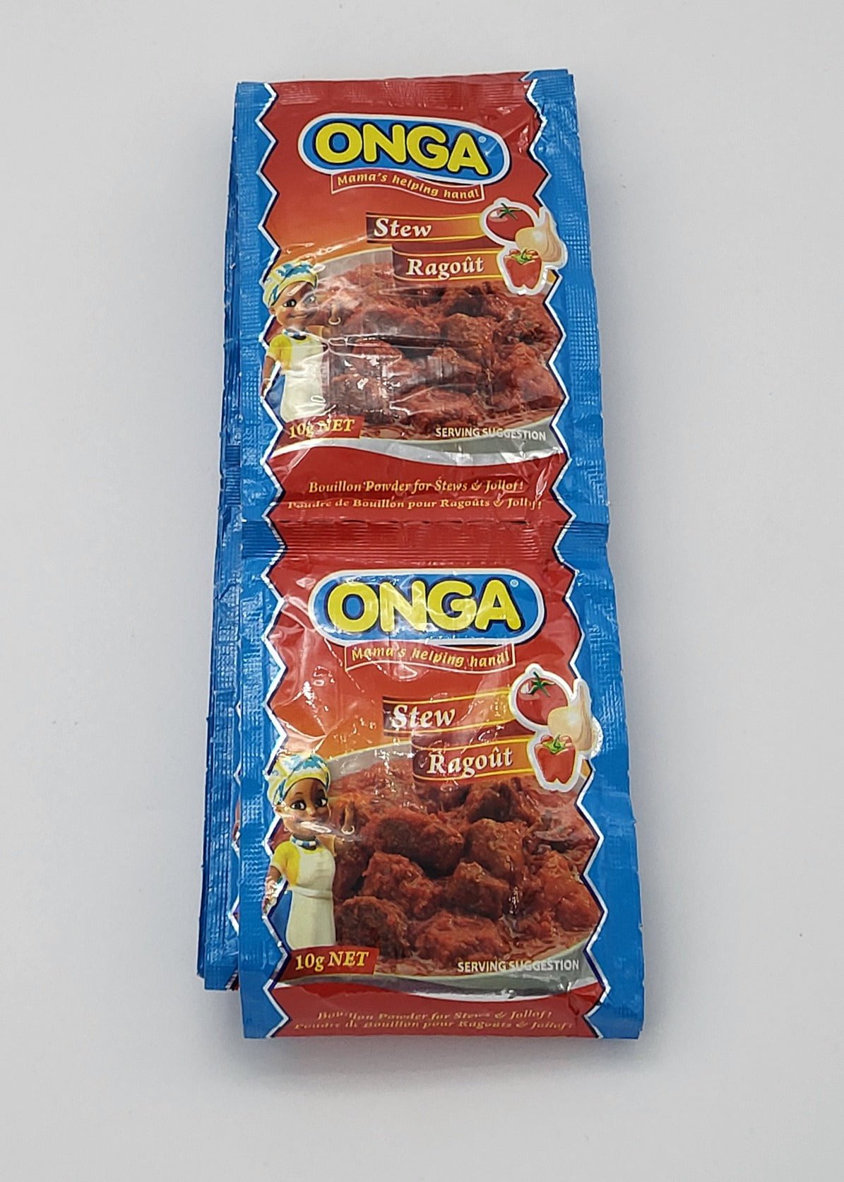 Onga Bouillon Powder for Flavorful Stews & Jollof Rice 12 x 10gm