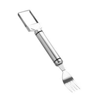 Ongmies 2-In-1 Stainless Steel Fruit Cutter & Fork – 20254 Upgraded Watermelon Slicer and Fruit Fork Tool for Easy Cutting and Serving