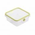 thumbnail image 1 of Ongmies Airtight Food Storage Container – 1 Cup Rectangle with Latching Lid, Microwave & Dishwasher Safe, Clear with Blue Gasket, 570Ml/1150Ml (1 Lunch Box), 1 of 9