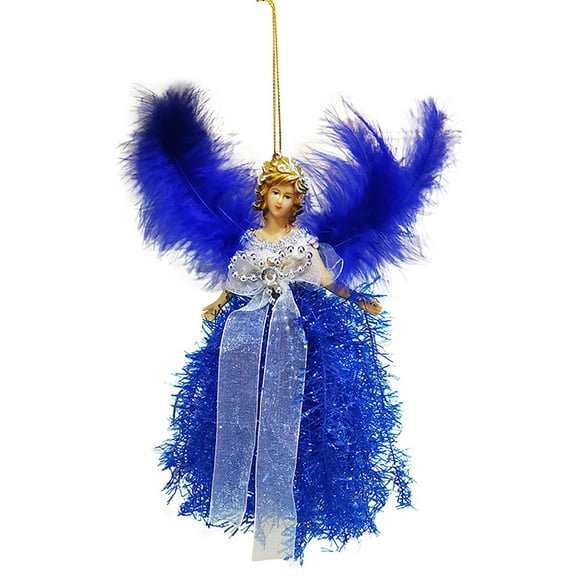 Ongmies Angel Tree Topper, 7.5In Christmas Tree Topper - Fairy Angel Pendant, Fabric Angel Tree Ornament For Christmas Decorations, Christmas Decorations Indoor