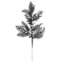 Ongmies Artificial Fern Leaf, 10.4-Inch Christmas Tree Picks – Glitter Artificial Needles & Branches for Diy Crafts, Holiday Arrangements, Wreaths & Garland Decor, Christmas Tree Glitter Branches