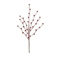 thumbnail image 1 of Ongmies Artificial Holly Berry Stem, Christmas Tree Pick Branches – Artificial Holly Berry Stems & Decorative Wire Spray For Diy Holiday Arrangements, Christmas Tree Picks, 1 of 9