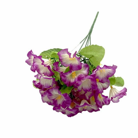 Ongmies Artificial Morning Glory Flowers – Fade-Resistant Faux Plastic Plants for Outdoor Hanging Planter, Home, Wedding, Garden, Porch, and Window Box Decoration