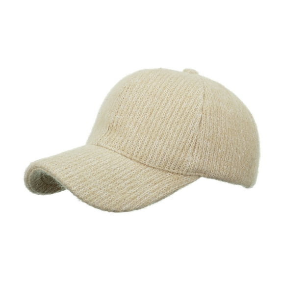 Ongmies Baseball Cap Clearance on Sale Fashion Women Men Sport Solid Color Keep Warm Knitting Beach Baseball Cap Hip Hop Hat Sun Hat Accessories Beige