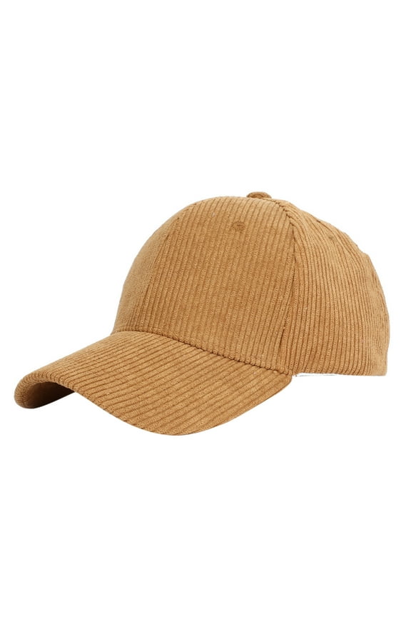 Baseball Caps Corduroy Baseball Cap for Men Women Sports Hats Warm Outdoor Travel Gift Accessory Gold Baseball Caps