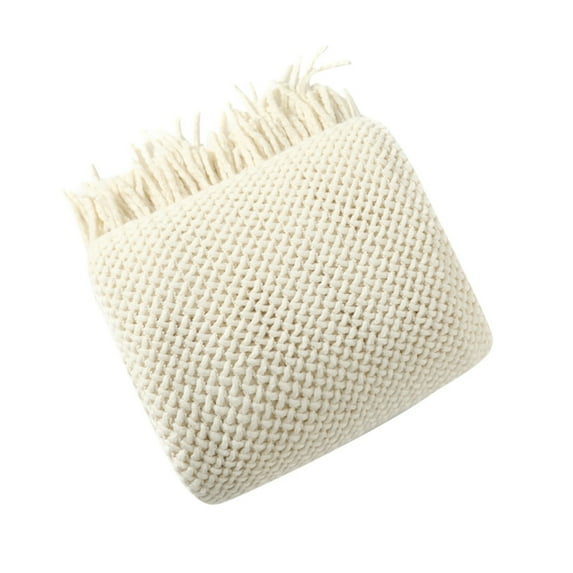Ongmies Blanket Clearance Items Sofa Blanket Knitted Blanket Shawl Blanket Solid Color Blanket Bed Towel Wool Sofa Towel Home Decor A