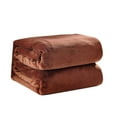 thumbnail image 1 of Ongmies Blanket Clearance Super Soft Warm Solid Warm Micro Plush Fleece Blanket Throw Rug Sofa Bedding Home Brown, 1 of 2