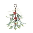 thumbnail image 1 of Ongmies Christmas Mistletoe Decor, Artificial Christmas Mistletoe Decor – Glitter Mistletoe Hanging Ornament For Tree & Door, Holiday Tree Accessories, Glitter Christmas Tree, 1 of 3
