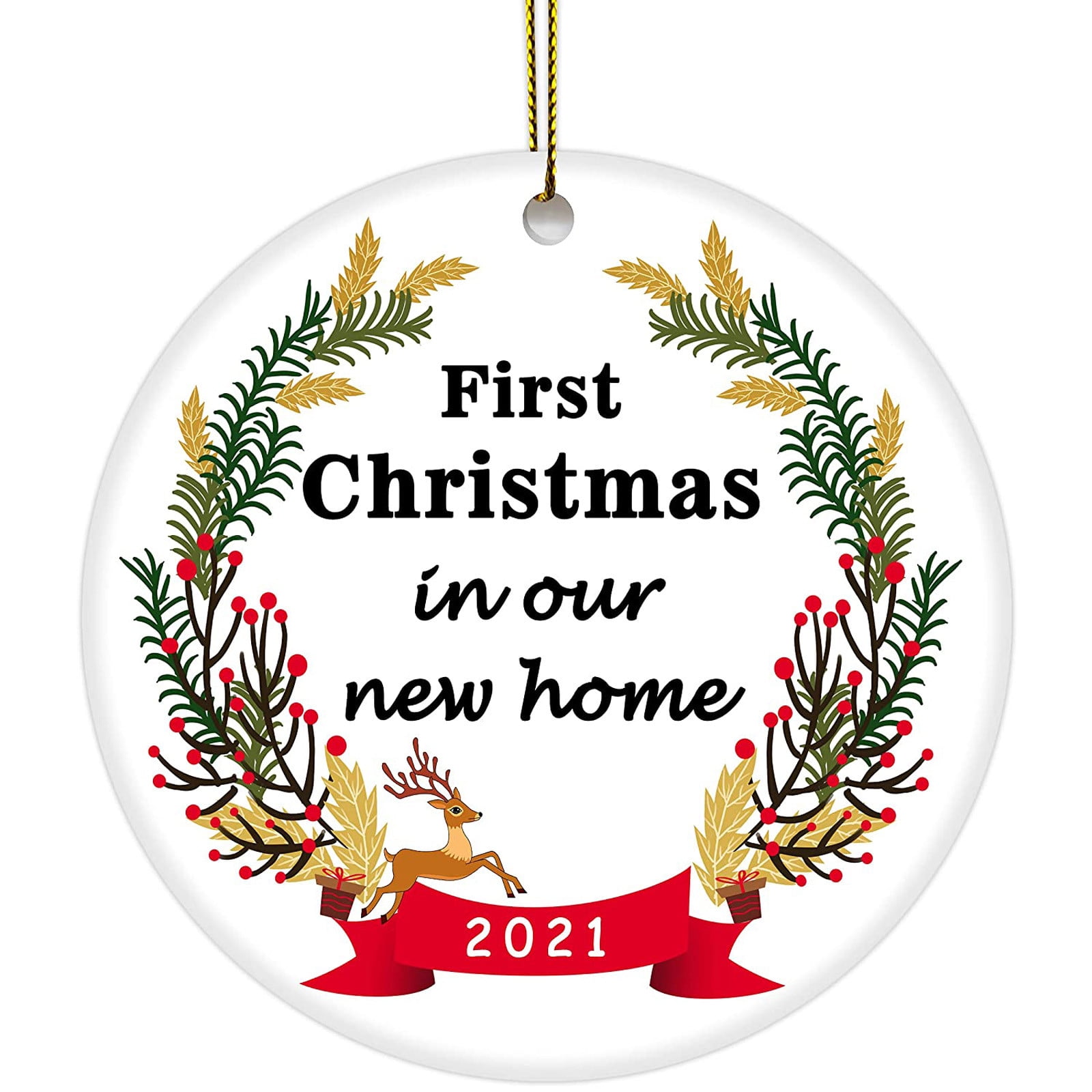 Ongmies Christmas Ornaments Christmas 2021First Home Christmas Ornament ...