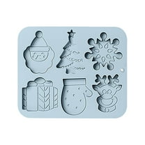 Ongmies Christmas Silicone Cookie Molds, Christmas Silicone Chocolate Cake Molds - Non-Stick Baking Molds For Chocolate & Candy Treats, Christmas Decorations Indoor