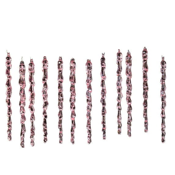 Ongmies Clear Plastic Icicle Christmas Ornaments, Colorful Acrylic Icicle Ornaments – Ice Stick & Drop Decorations for Holiday Tree & Festive Atmosphere, Acrylic Clear Icicles