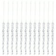 thumbnail image 1 of Ongmies Clear Plastic Icicle Christmas Ornaments, Colorful Acrylic Icicle Ornaments – Ice Stick & Drop Decorations for Holiday Tree & Festive Atmosphere, Acrylic Clear Icicles, 1 of 6
