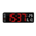 thumbnail image 1 of Ongmies Clock Clearance Large Led Digital Wall Clock Temperature Date Day Display Usb Remote Control Home Decor Home C, 1 of 4