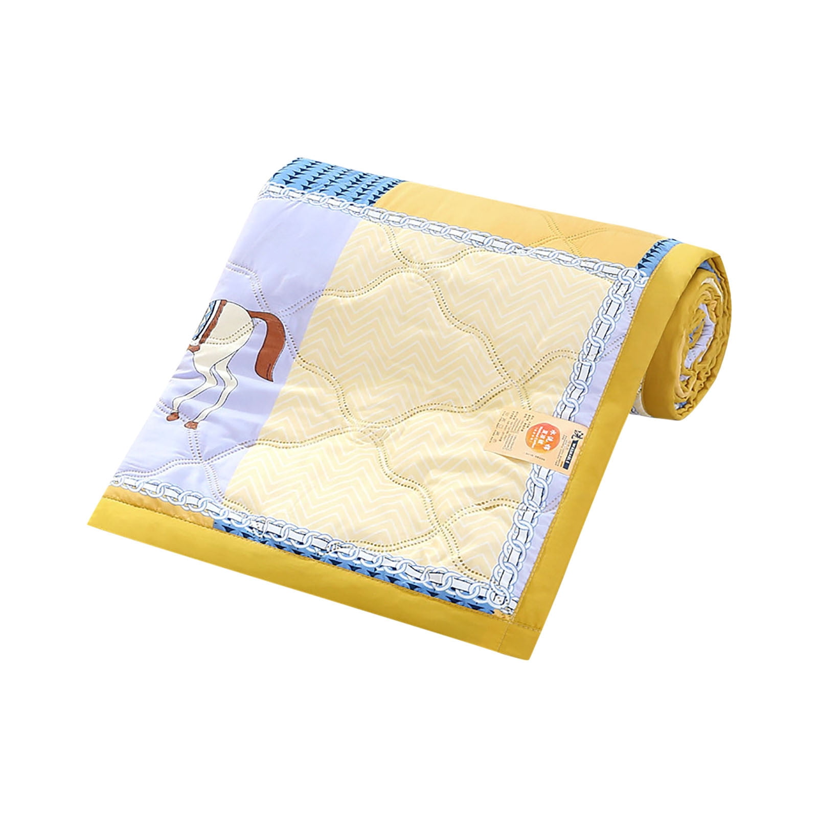 L'AGRATY Cooling Blanket For Hot Sleepers - Lightweight Cool Summer Hot Sleeper Blue 90 X 108 Inches