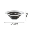 thumbnail image 1 of Clearance! Ongmies Dinnerware Sets Kitchen Organizers and Storage Collapsible Colander Strainer with Plastic Handles Foldable Storage Basket Blue, 1 of 2