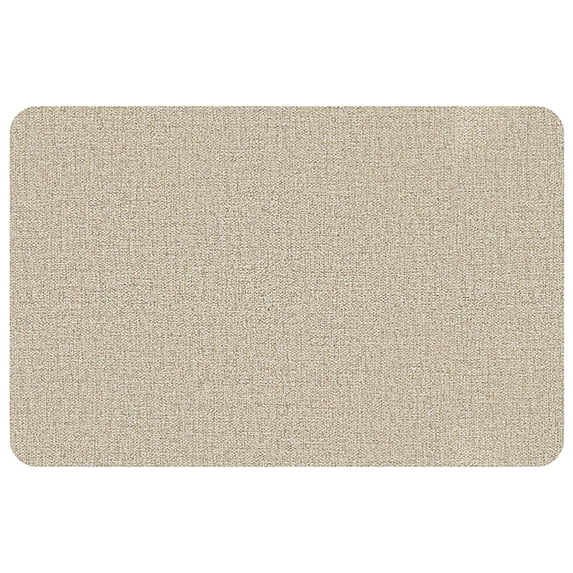 Ongmies Faux Leather Placemats Set of 6 – Wipeable, Heat-Resistant, Anti-Slip Dining Mats for Indoor & Outdoor Use, 17" X 12", Beige