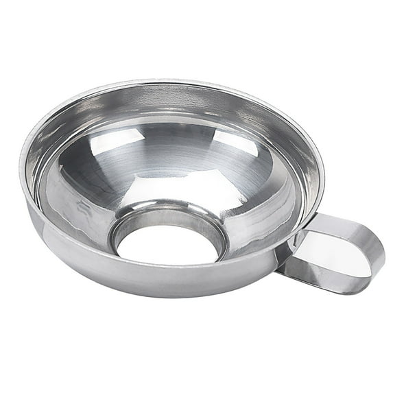 Ongmies Funnel Clearance Stainless Steel Wide Mouth Funnel Large Diameter Funnel Jam Funnel Household Multifunctional Oil Leak Leakage Kitchen Clearance Grey