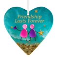 thumbnail image 1 of Ongmies Heart-Shaped Sea Glass Friendship Decor, Handmade Heart Shaped Sea Glass Ornaments – Souvenir Christmas Decorations for Friends & Holiday Gifting, Timeless Friendship Heart Keepsake, 1 of 6