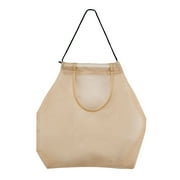 Ongmies Kitchen Storage Kitchen Organizers and Storage Household Fruit and Vegetable Mesh Bag Foldable tote Shopping Bag Reusable tote Bag Recycling Storage tote Bag Beige