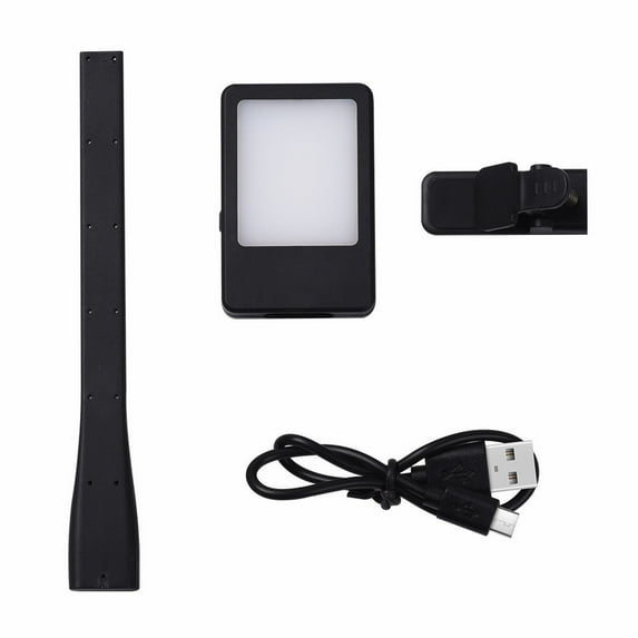 Ongmies Led Lights Clearance Rechargeable Book Reading Light Lamp Led Book Light for Reading in Bed Eye Caring Adjustable Brightness 20+ Hours Runtime Usb Reading Light Home Decor Black