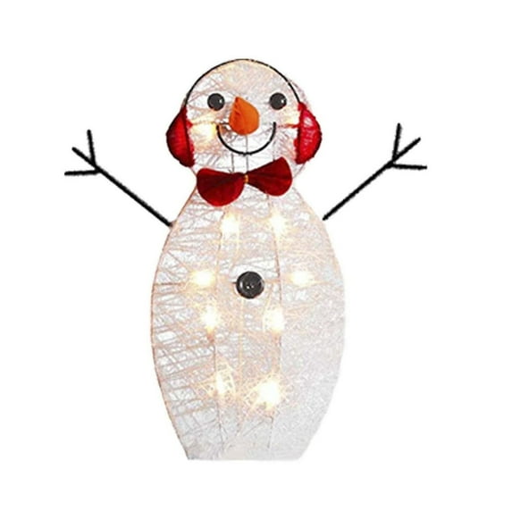 Ongmies Light Up Snowman, Christmas Lighting Snowman Outdoor Yard Decoration - Pre-Lit Snowman With Battery-Powered Acrylic Christmas Decoration, Christmas Decorations Indoor