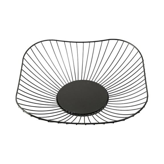 Ongmies Modern Single-Tier Dish and Fruit Basket Stand – Creative Wire Holder for Vegetables, Bread, and Decorative Serving Bowls, Table Centerpiece