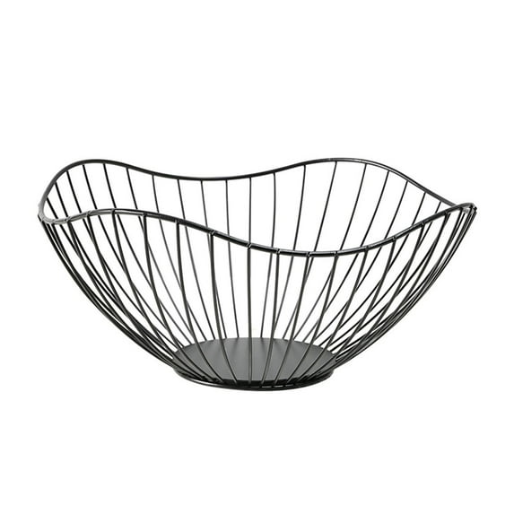 Ongmies Modern Single-Tier Dish and Fruit Basket Stand – Creative Wire Holder for Vegetables, Bread, and Decorative Serving Bowls, Table Centerpiece