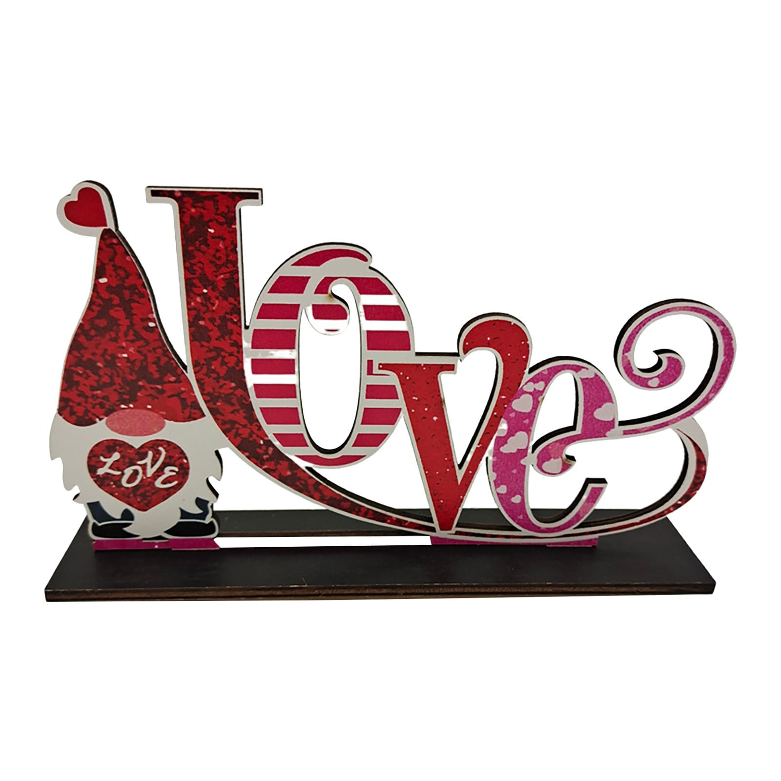 Ongmies Ornament Clearance Happy Valentine's Day Wooden Decorations