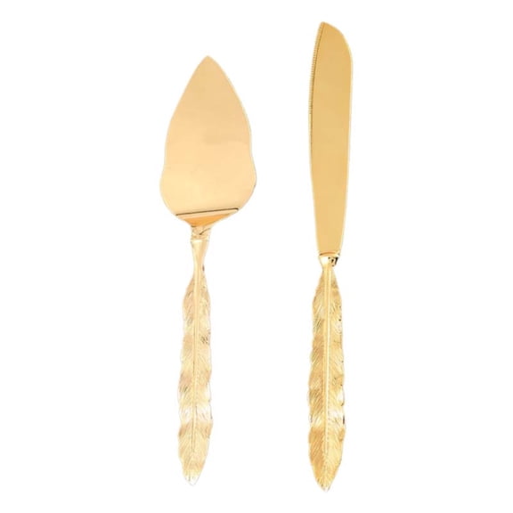 Ongmies Personalized Gold Cake Cutting Set – Custom Engraved Cake Server & Pie Cutter, Perfect for Weddings, Birthdays, Christmas & Bridal Gifts